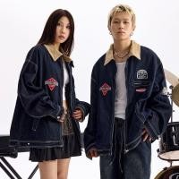 ราคา แจ็คเก็ตยีนส์สไตล์ unisex เทรนด์สตรีทแวร์ (55457449866)
