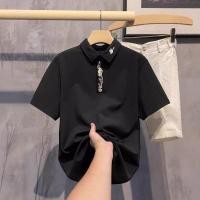 ราคา EERSHENSHI เสื้อโปโลปักผู้ชายใหม่เสื้อแขนสั้นลําลอง (55053762437)