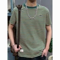 ราคา เสื้อยืดลายทางสั้นแขนสำหรับหนุ่ม สไตล์แฟชัน ใส่ได้หลายโอกาส (54455456199)
