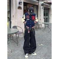 ราคา ERSHENSHI กางเกงยีนส์ทรงเอขาบานแบบหลวมๆ (52657449618)