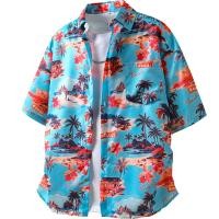 ราคา เสื้อเชิ้ตลายดอกไม้สไตล์ฮาวายฤดูร้อน สำหรับทั้งชายและหญิง (52406769842)