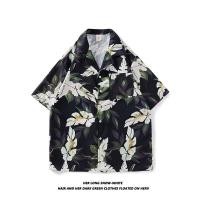 ราคา เสื้อเชิ้ตแขนสั้นผู้ชาย พิมพ์ลายดอกไม้ (49207503085)