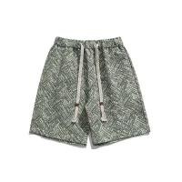 ราคา กางเกงขาสั้นชายหาดสไตล์อินเทรนด์ลาย Jacquard สำหรับใส่เล่นชายหาดและลำลอง (49206974273)