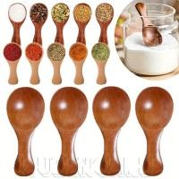 ราคา มินิไม้ช้อนสั้นสําหรับเกลือน้ําตาล กะทัดรัดชาน้ําผึ้งกาแฟเครื่องปรุงตัก ด้ามสั้นหัวกลมบนโต๊ะอาหารในครัว ร้านค้าขายดี (29587297719)