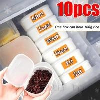 ราคา 10 ชิ้นกล่องเก็บข้าว พลาสติกเกรดอาหาร ต้านเชื้อแบคทีเรีย ตู้เย็นและตู้แช่แข็งปลอดภัย ภาชนะเก็บเฉพาะสําหรับความสดชื่นยาวนาน (28937417735)