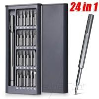 ราคา ชุดไขควงแม่เหล็ก 24 in 1 ชุดซ่อม DIY มืออาชีพสําหรับ iPhone PC กล้อง นาฬิกา Hex Flat Bits ชุดเครื่องมืออเนกประสงค์สําหรับซ่อม Home Tech (43403798900)