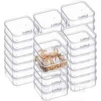 ราคา กล่องเก็บของทรงสี่เหลี่ยมขนาดเล็ก ฝาพับพลาสติกใสเคสขนาดเล็ก กล่องแพ็คเก็บของกันฝุ่น เคสจัดระเบียบเครื่องประดับ ทําเอง (43403935939)