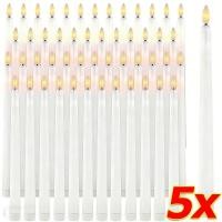 ราคา เทียน LED ไร้เปลวไฟ แบบใช้ถ่าน เทียนไฟฟ้าแบบเปลวไฟกระพริบ สำหรับตกแต่งงานแต่งงานและงานปาร์ตี้ 1 3 5ชิ้น (47357298574)