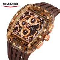 ราคา SKMEI 2606 Mens Quartz Watch Stylish Barrel Shaped Sports Leisure Gift (51457429581)