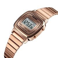 ราคา SKMEI สมี 1901 ผู้หญิง นาฬิกาอิเล็กทรอนิกส์ แฟชั่น สง่างาม การออกแบบสี่เหลี่ยม สร้อยข้อมือเหล็ก ของขวัญ (55153188865)