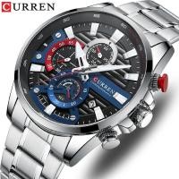 ราคา Curren 8415 นาฬิกาข้อมือควอตซ์ผู้ชายแฟชั่นกีฬามัลติฟังก์ชั่นสแตนเลสเรืองแสง (26280614418)