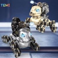 ราคา TEMI หุ่นยนต์สุนัขของเล่น Interactive รีโมทคอนโทรลหุ่นยนต์สัตว์เลี้ยงน้ําระเบิด Stunt Function Cool สัตว์เลี้ยงอิเล็กทรอนิกส์ของเล่นเด็กของขวัญวันเกิดเทศกาล (57307521587)