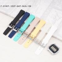 ราคา สายนาฬิกาข้อมือ TPU นิ่ม สีดํา สําหรับ Casio F 91W F84 F105 108 A158 A168 AE 1200 1300 (17731709895)