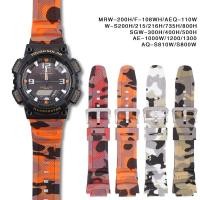 ราคา สายนาฬิกาข้อมือ ลายพราง สีดํา สําหรับ Casio AE 1000W AQ S810W SGW 500H AE 1300 F 108WH W 215 W 735H (14066596531)