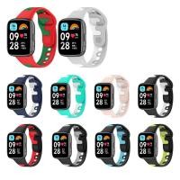 ราคา Dual สีสําหรับ Redmi นาฬิกา 3 รุ่นเยาวชน Watch3 Lite Watch3 Active สายรัดข้อมือ Premium TPU Fitness Tracker นาฬิกา Band (56404772218)