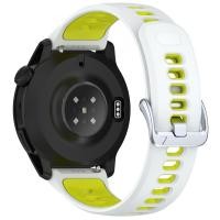 ราคา 22 มม ซิลิโคน universal band เหมาะสําหรับ Garmin Forerunner 570 47 มม Forerun 265music 255 255music vivoactive4 Venu 3 คู่สีสังกะสีอัลลอยด์หัวเข็มขัดสายนาฬิกา (45904530586)