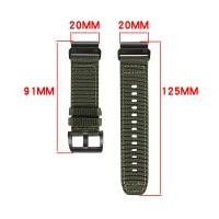 ราคา 20 มม 22 มม 26 มม ผ้าใบสําหรับ Garmin Fenix 5S 6S 7S 7 6 5 smartwatch ไนลอนกีฬา Quick release band breathable เปลี่ยนสายรัดข้อมือ (42653953656)