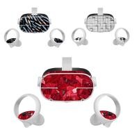ราคา สี 1 20 Decal สติกเกอร์สําหรับ Oculus Quest 2 VR ชุดหูฟัง Controller ผิว PVC Wrap สําหรับ Quest2 Decals อุปกรณ์เสริมใช้งานง่ายลบ (29714720768)