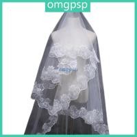 ราคา OMG 150 ซม ผู้หญิงเจ้าสาวสั้นงานแต่งงานสีขาว One Layer ลูกไม้ดอกไม้ขอบ Appliques (49654947653)