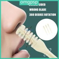 ราคา OMG เครื่องตัดขนจมูกขนจมูกสองด้านลบจอนขนจมูกหมุนได้ 360 (41415439117)
