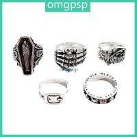 ราคา แหวนกะโหลกสไตล์โกธิค เงินโลหะ สวมได้ทั้งชายและหญิง (47653924006)