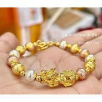 ราคา ข้อมือปี่เซียะ กำไลจีน แหวนลายจีน ไม่ลอกไม่ดำ (24874430865)