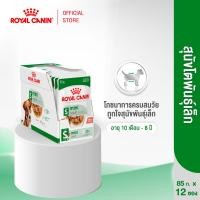 ราคา 12 ซอง Royal Canin Mini Adult Pouch Gravy อาหารเปียกสุนัขโต พันธุ์เล็ก อายุ 10 เดือน 8 ปี Wet Dog Food โรยัล คานิน (4400606443)