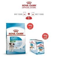 ราคา Royal Canin Mini Puppy อาหารเม็ดลูกสุนัข พันธุ์เล็ก อายุ 2 10 เดือน 4 กก อาหารเปียกลูกสุนัข พันธุ์เล็ก 85 ก X 12 ซอง (16297791823)