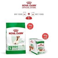 ราคา เซตคู่สุดคุ้ม Royal Canin Mini Adult 8 2kg Royal Canin Mini Ageing 12 Pouch Gravy สุนัขพันธุ์เล็ก อายุ 8 ปีขึ้นไป (22080623706)