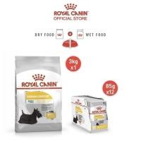 ราคา เซตคู่สุดคุ้ม Royal Canin Mini Dermacomfort 3kg Royal Canin Dermacomfort Pouch Loaf สุนัขผิวแพ้ง่าย อายุ10เดือนขึ้นไป (23255127323)