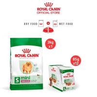 ราคา เซตคู่สุดคุ้ม Royal Canin Mini Indoor Adult 3kg Royal Canin Mini Adult Pouch Gravy สุนัขพันธุ์เล็ก อายุ 10 เดือนขึ้นไป (21593222947)