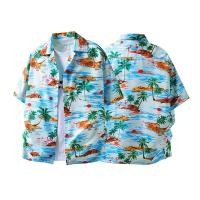 ราคา YOUTANG พิมพ์เขตร้อนเสื้อฮาวายผู้ชายผู้หญิงฤดูร้อนแขนสั้นลําลอง (40829049040)