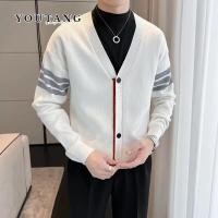 ราคา Youtang High End Business Casual Fashion All Matching ถักเสื้อกันหนาวลาย (26760013469)