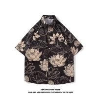 ราคา YOUTANG เสื้อเชิ้ตแขนสั้นลายดอกไม้วินเทจ สไตล์คลาสสิก (54057487988)