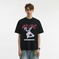 ราคา YOUTANG AC DC Rock Band พิมพ์เสื้อยืด Street แฟชั่นชุดลําลองฤดูร้อน (51456856178)