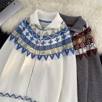 ราคา YOUTANG เสื้อกันหนาวสำหรับผู้ชาย ลาย Jacquard กันลมหนาว (50702770212)