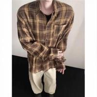 ราคา เสื้อเชิ้ตลายสก๊อตแขนยาว สไตล์เกาหลีวินเทจ ใส่ได้ทั้งชายและหญิง (44313793432)