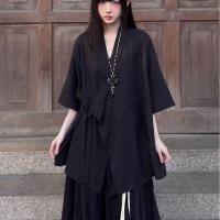 ราคา เสื้อเชิ้ตแขนสั้น Unisex ท็อปส์ฤดูร้อน แบบวินเทจสไตล์จีน (41660334535)