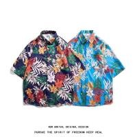 ราคา เสื้อเชิ้ตแขนสั้นผู้ชาย ดีไซน์ลายดอกไม้ฮาวาย สไตล์คล่องตัวสำหรับทุกวัน (40877176914)