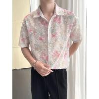 ราคา Youtang เสื้อเชิ้ตแขนสั้นชาย ออกแบบเสื้อเชิ้ตคอลายดอกเล็กสำหรับฤดูร้อน (28932331721)