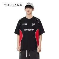 ราคา YOUTANG เสื้อยืดคอกลม แขนสั้น พิมพ์ลายตัวอักษร สไตล์ญี่ปุ่น แฟชั่นฤดูร้อน สําหรับผู้ชาย (19793058596)
