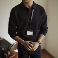 ราคา YOUTANG เสื้อโปโลผู้ชายสไตล์ย้อนยุค แขนยาว slim fit (25197805279)