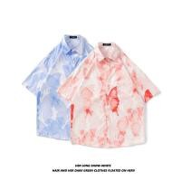 ราคา YOUTANG Shi เสื้อเชิ้ตแขนสั้น สไตล์ญี่ปุ่นฮาวายและฮ่องกง พิมพ์ลายใหม่ (45207512771)