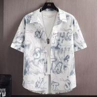 ราคา เสื้อเชิ้ตแขนสั้นพิมพ์ลายดิจิตอลสำหรับผู้ชายฤดูร้อน (44178076788)