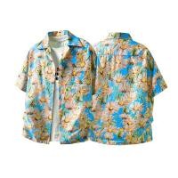 ราคา เสื้อเชิ๊ตคอปก พิมพ์ลายดอกไม้สไตล์ฮาวาย สไตล์เหมาะสำหรับหน้าร้อน (55506769899)