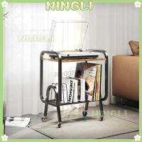 ราคา NINGLI ชั้นวางเครื่องเล่นแผ่นเสียงไวนิล ชั้นวางหลายชั้นสำหรับโต๊ะข้างโซฟา (47403835504)