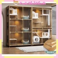 ราคา บ้านแมวขนาดใหญ่พิเศษ สามารถรองรับแมวได้หลายตัว มีกรงให้อาหารสำหรับสัตว์เลี้ยง (44603574135)