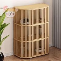 ราคา กรงแมว วิลล่าแมวไม้เนื้อแข็ง บ้านแมวขนาดใหญ่ที่หรูหรา (43727417082)