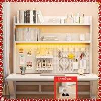 ราคา ชั้นวางบอร์ดเจาะรูบนโต๊ะ โต๊ะทำงาน โต๊ะเรียนแบบไม่ต้องเจาะ โต๊ะทำงานแบบแบ่งช่องแนวตั้ง ชั้นวางหนังสือ ชั้นวางของ (57352000946)