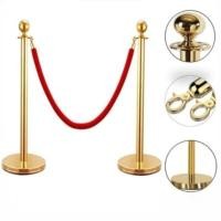 ราคา ชุดเสาค้ำยัน 2 ชิ้น พร้อมราวกันตกเชือกกำมะหยี่ 1 เส้น อุปกรณ์จัดงาน โรงแรม และแผงกั้นฝูงชน (57252071646)